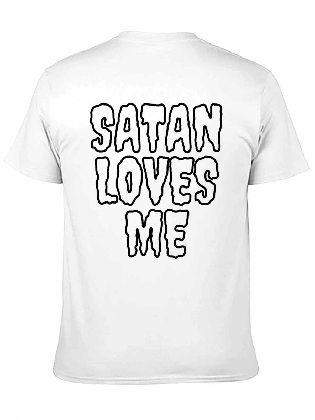 Satan Loves Me Graphic Tee - Black T-Shirt