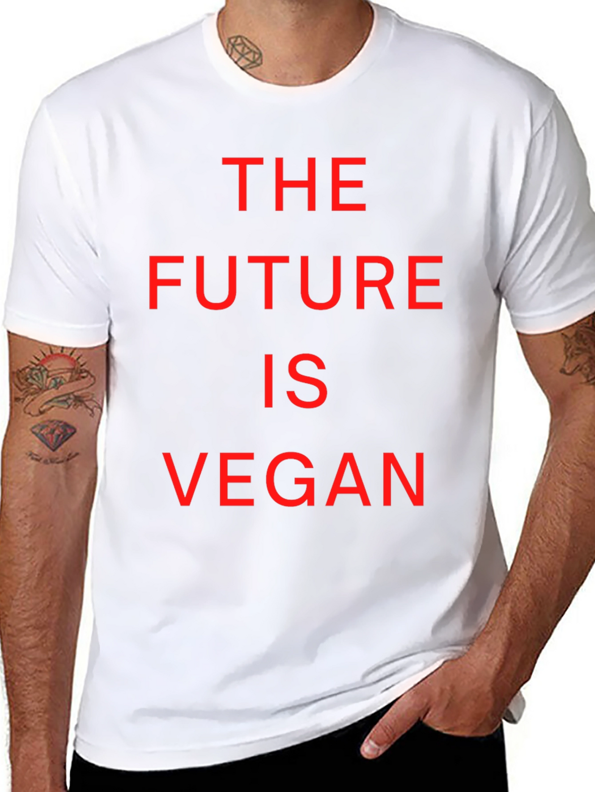 The Future is Vegan Tee - Black