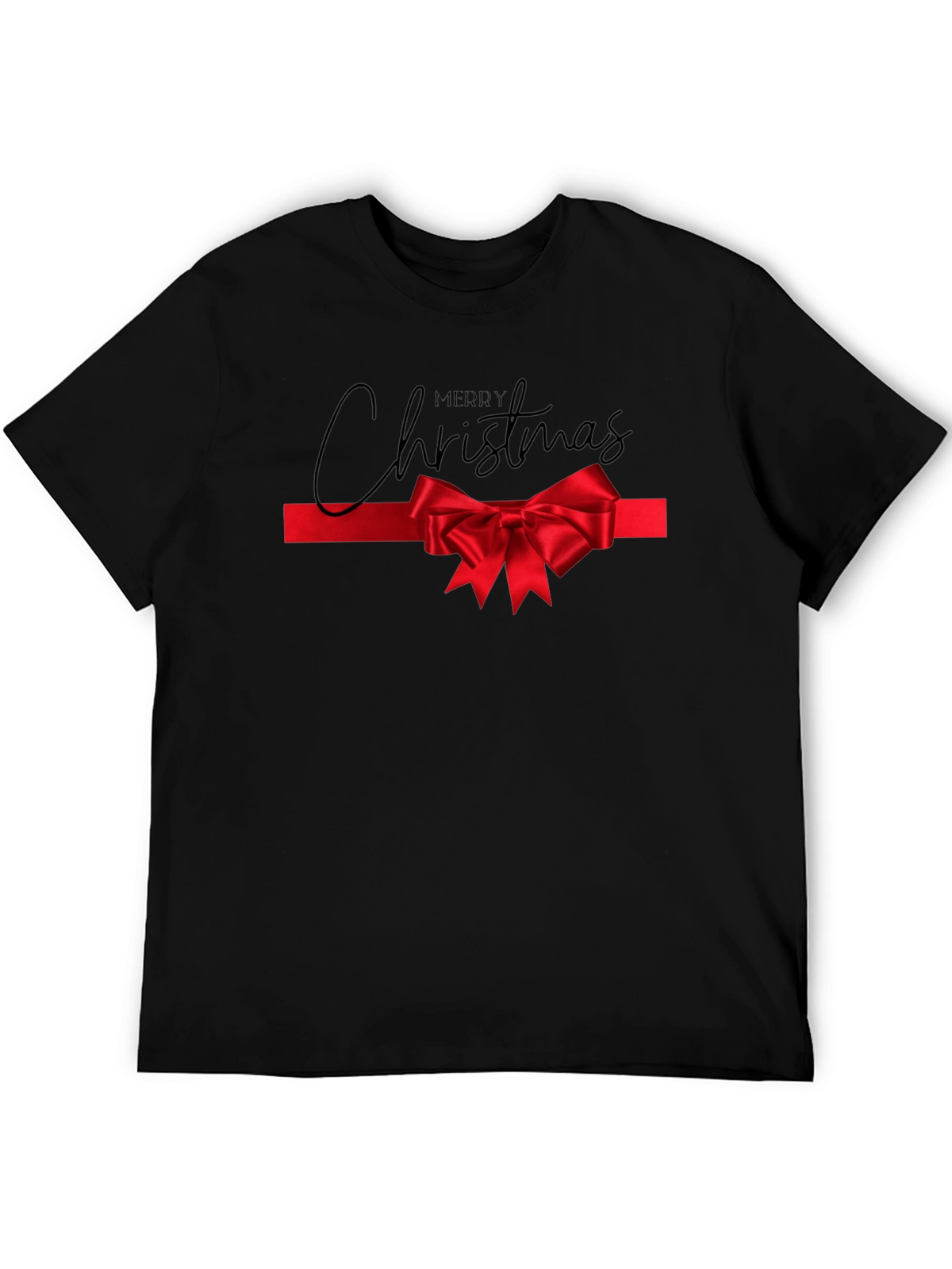 Merry Christmas Bow Tie Tee