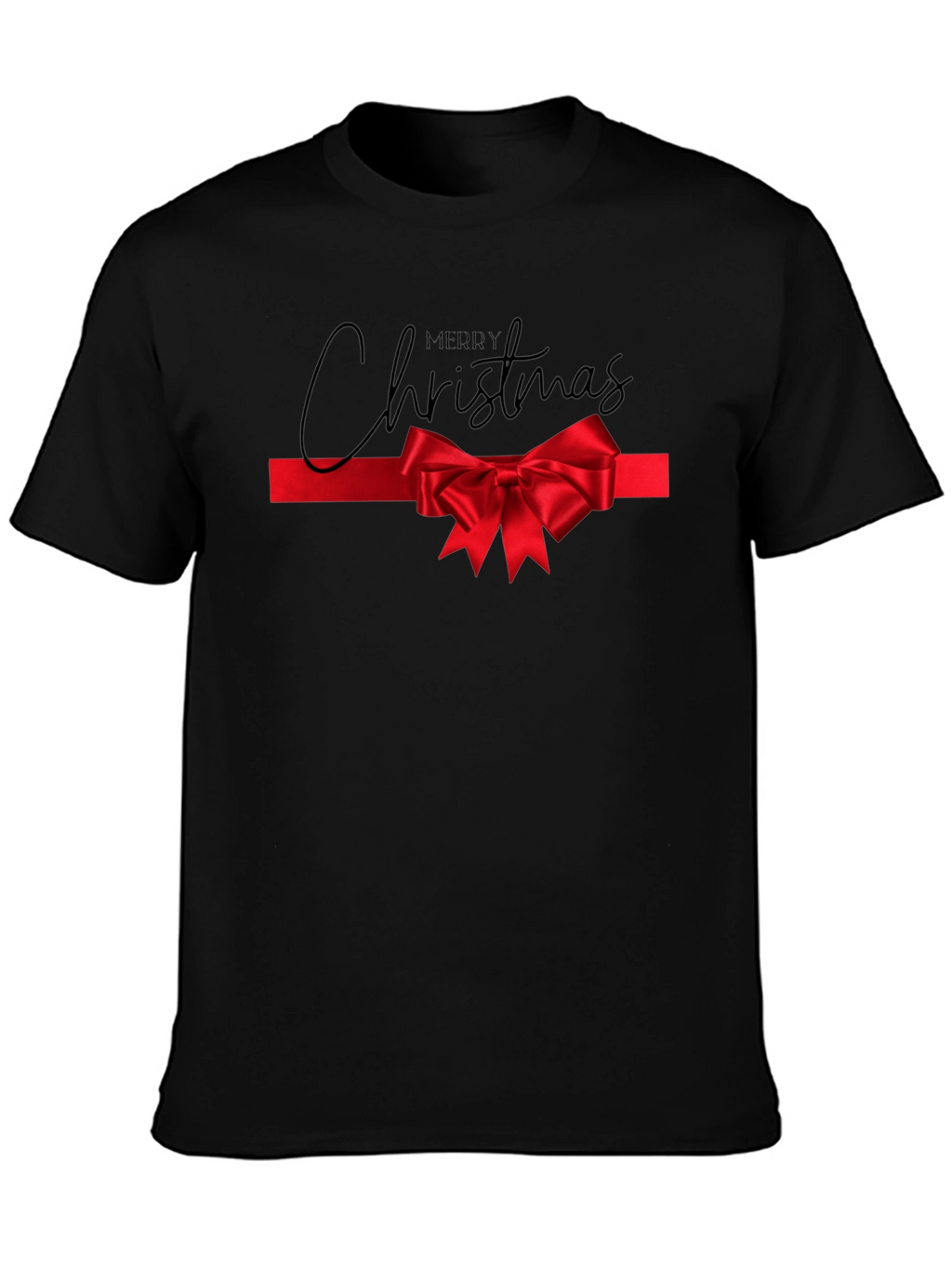 Merry Christmas Bow Tie Tee
