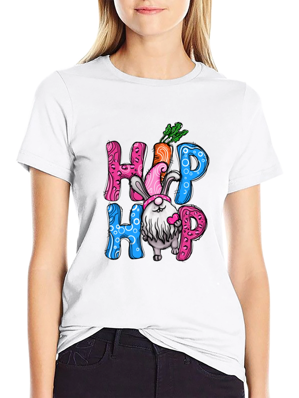 Hip Hop Easter Bunny Gnome T-Shirt