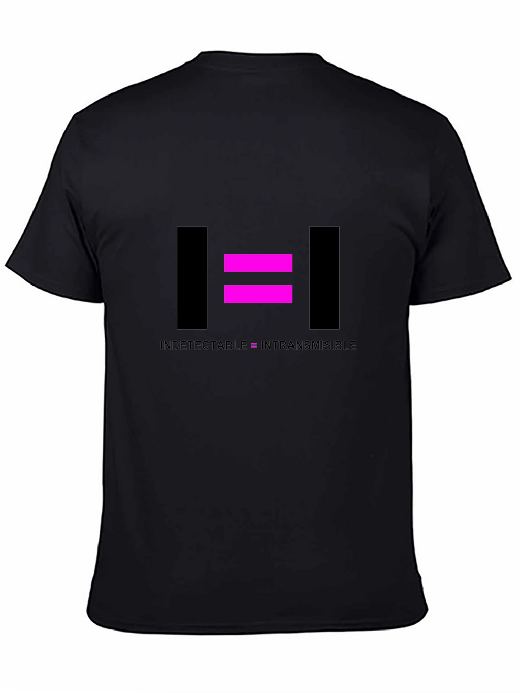 Undetectable = Untransmissible Black T-Shirt
