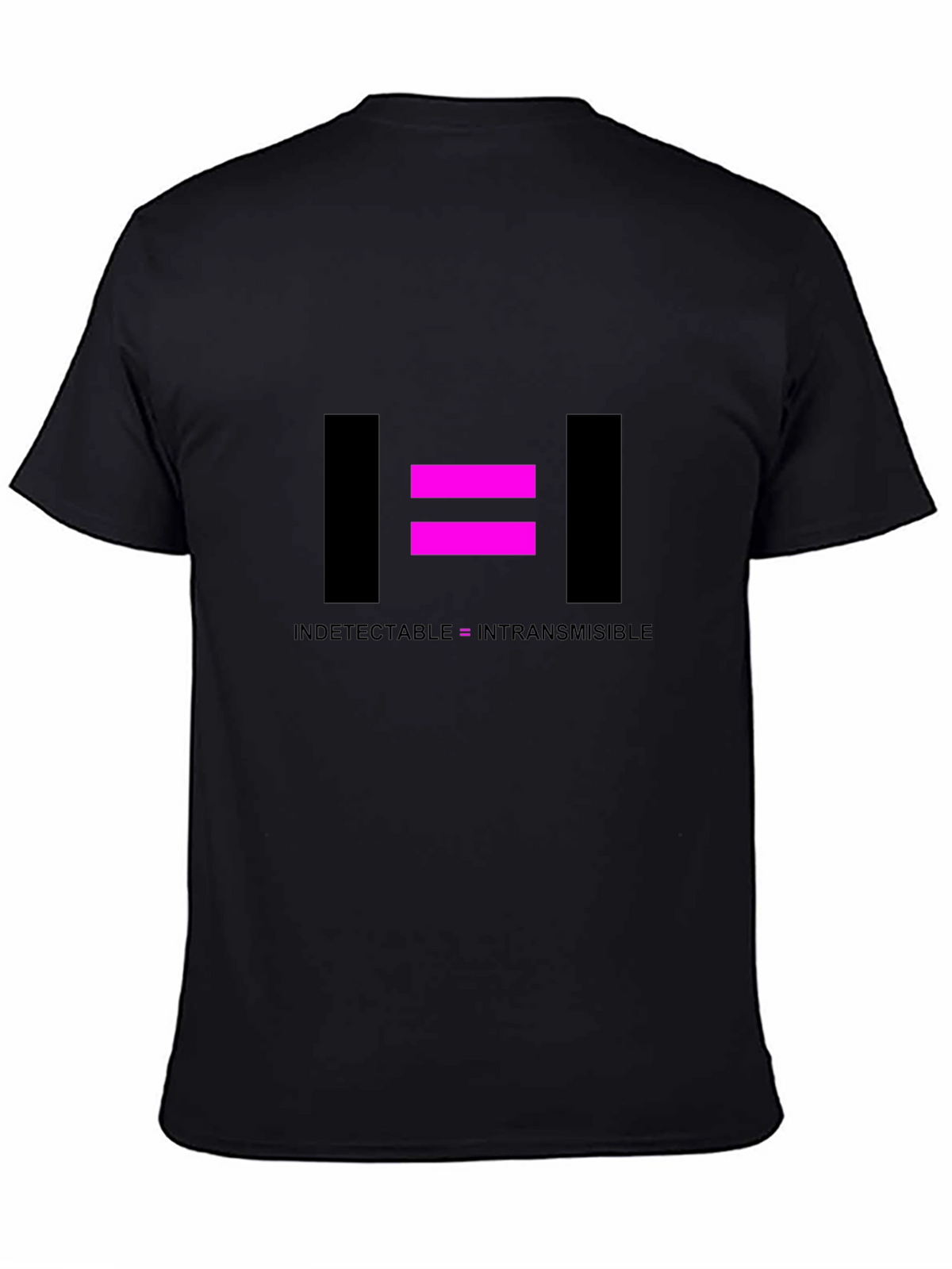 Undetectable = Untransmissible Black T-Shirt