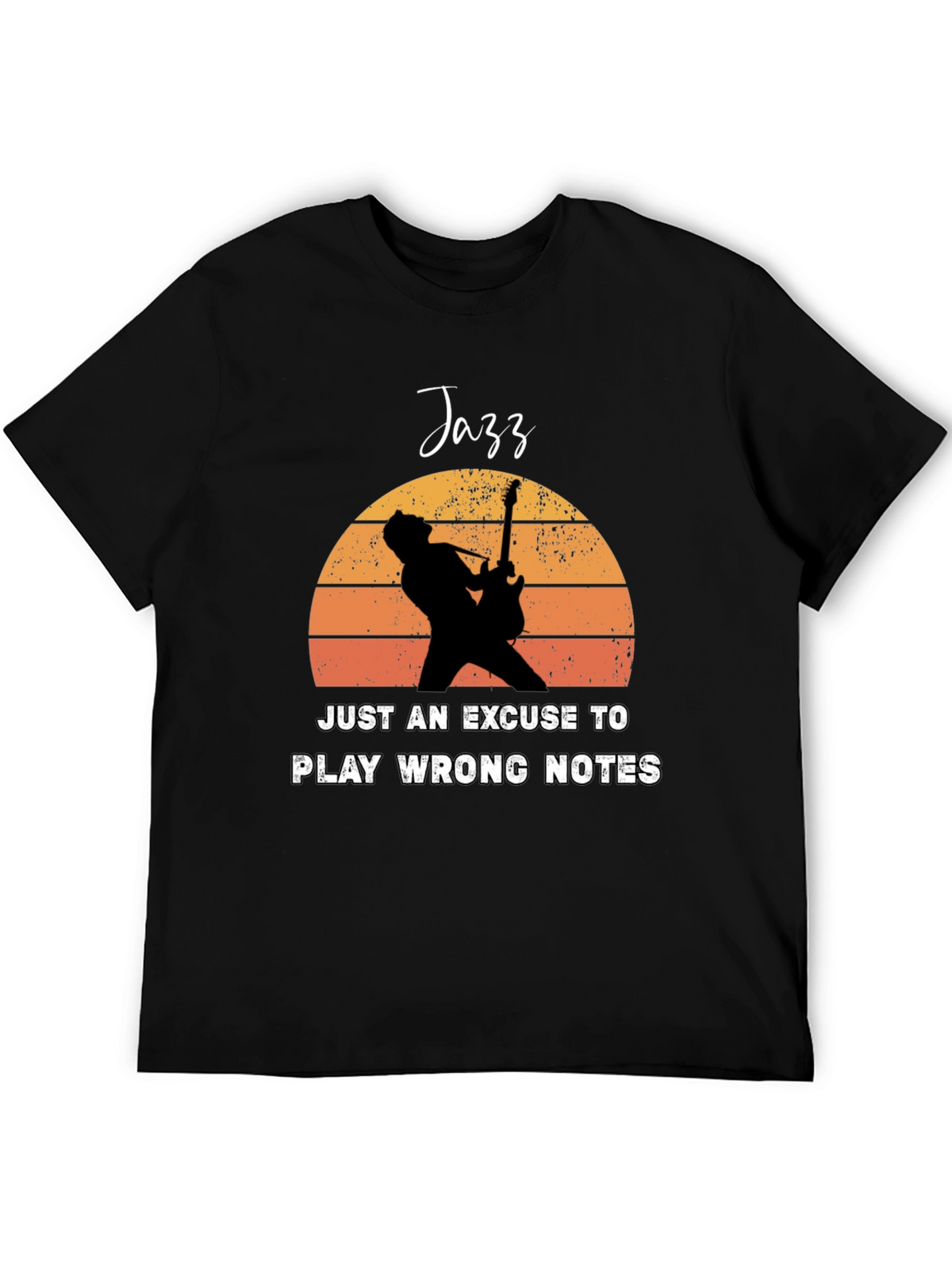 Jazz Wrong Notes Guitar Player T-Shirt