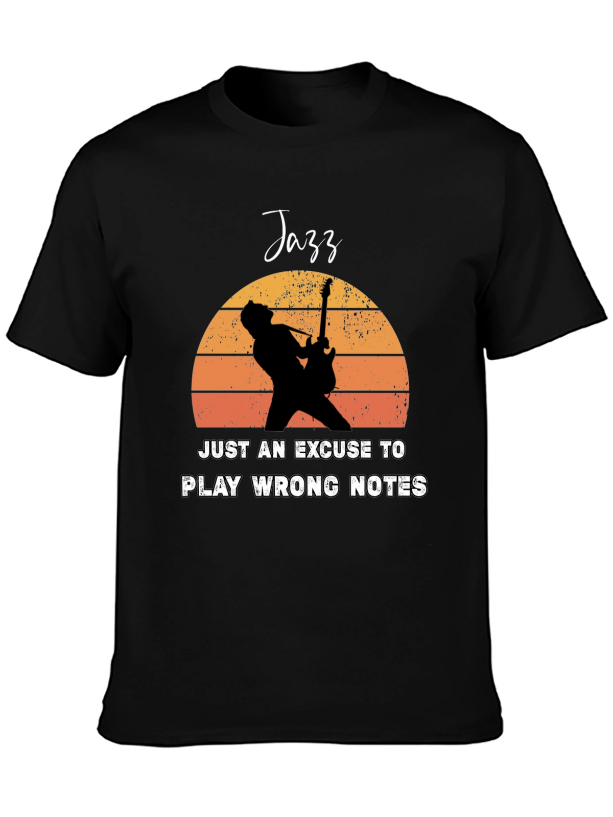 Jazz Wrong Notes Guitar Player T-Shirt