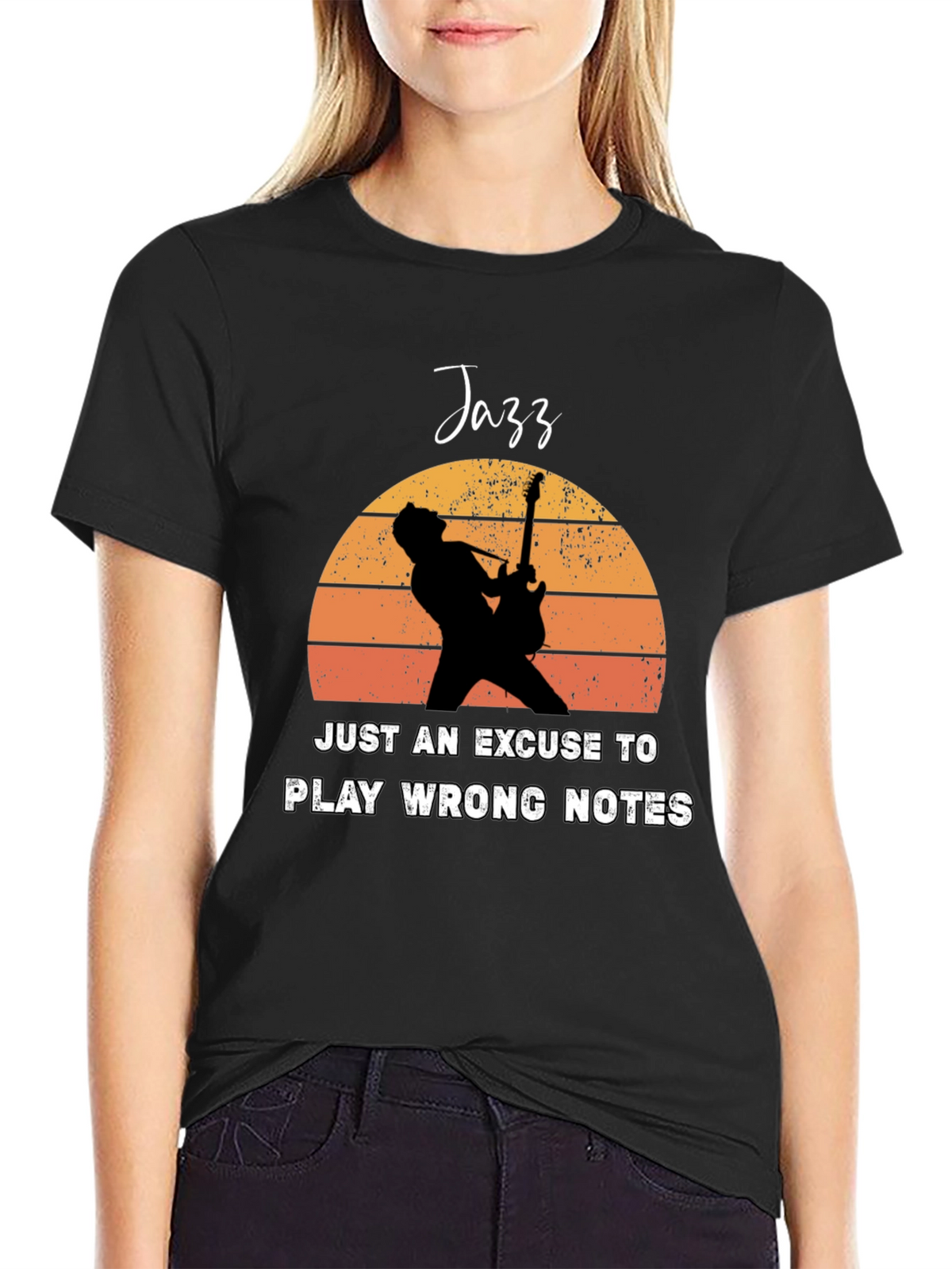 Jazz Wrong Notes Guitar Player T-Shirt