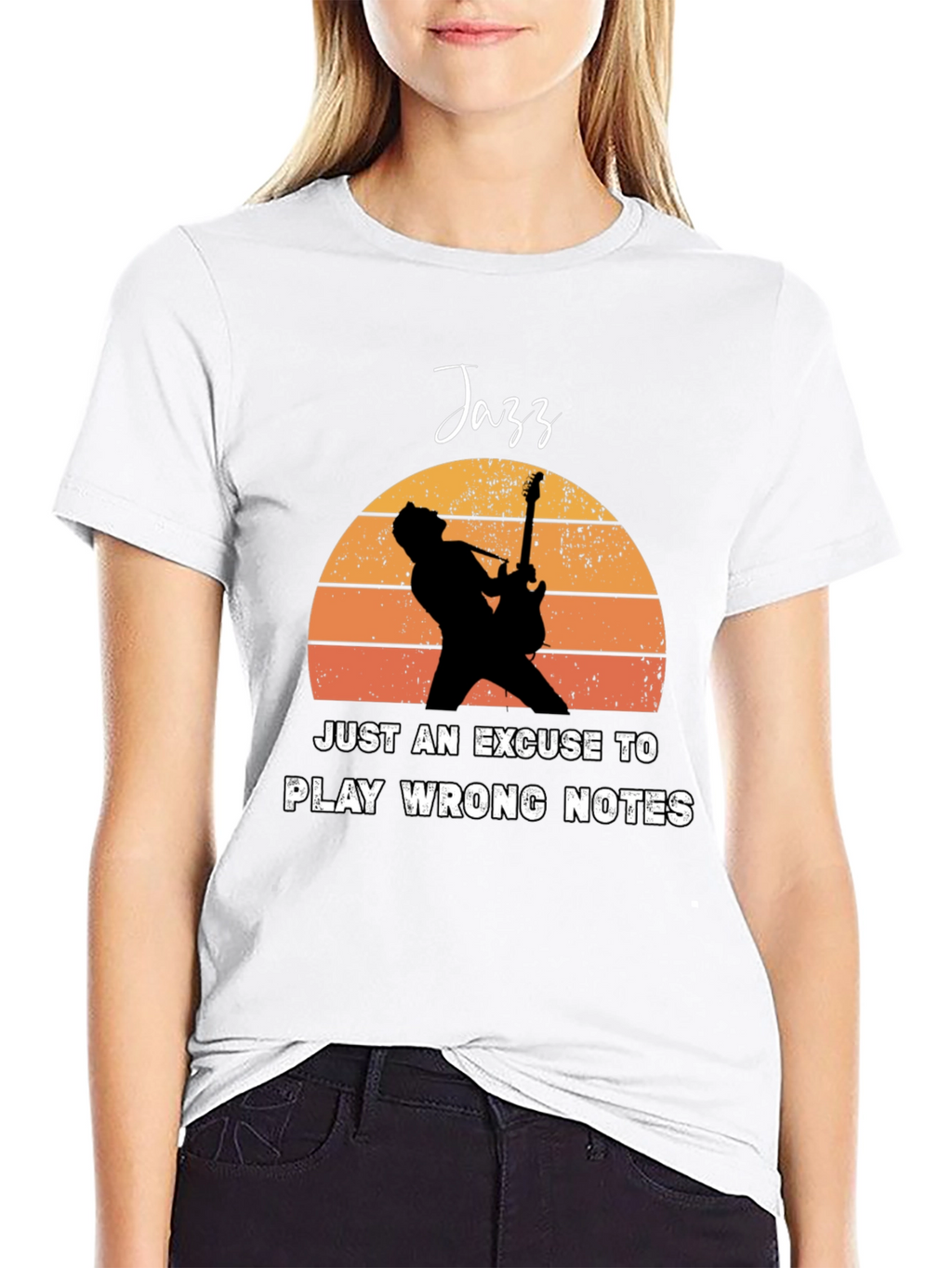 Jazz Wrong Notes Guitar Player T-Shirt
