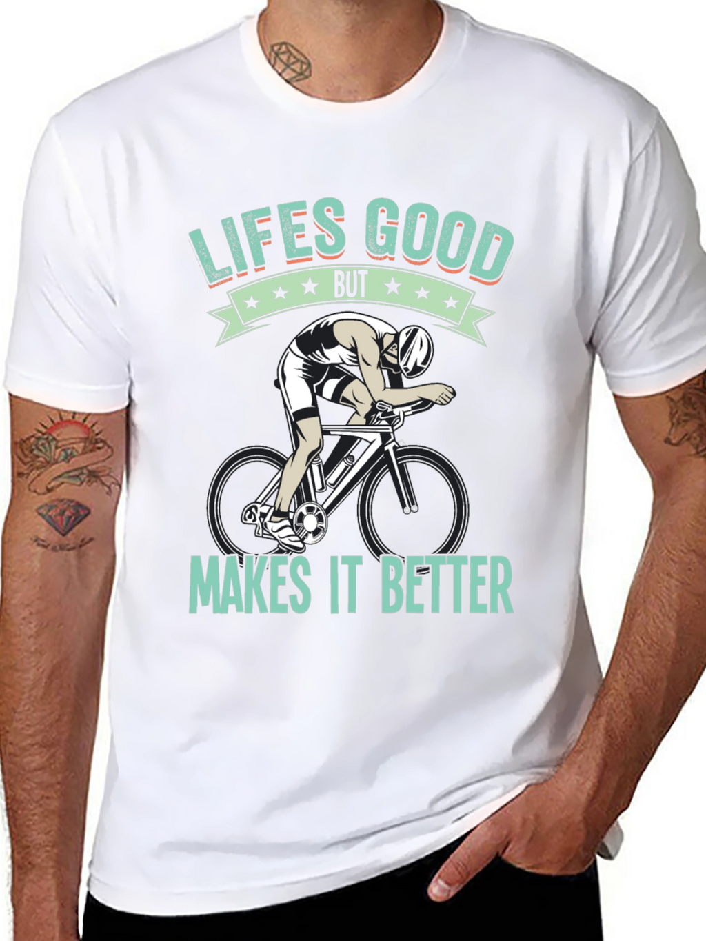 Lifes Good Cycling T-Shirt - Makes It Better!