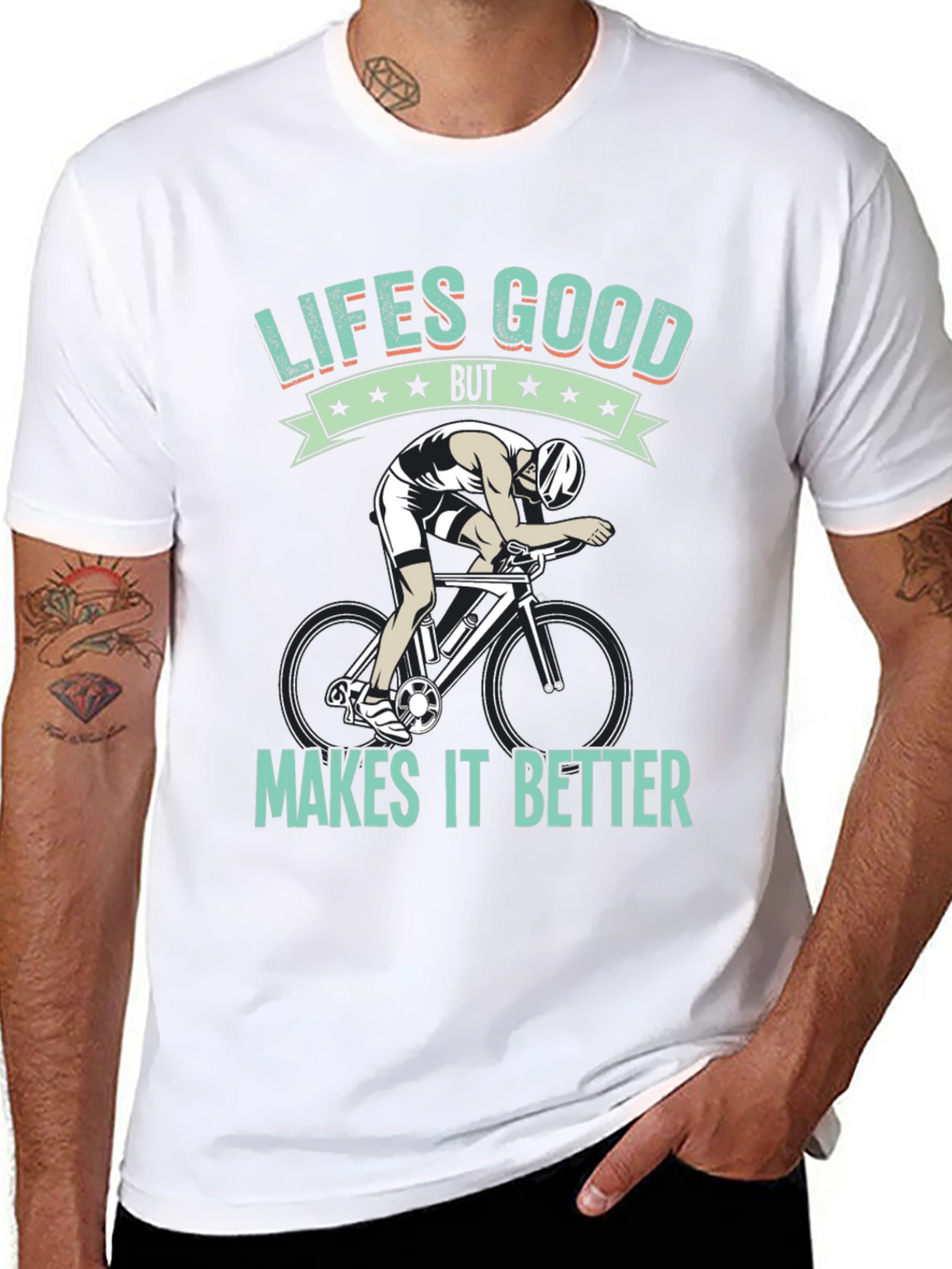 Lifes Good Cycling T-Shirt - Makes It Better!