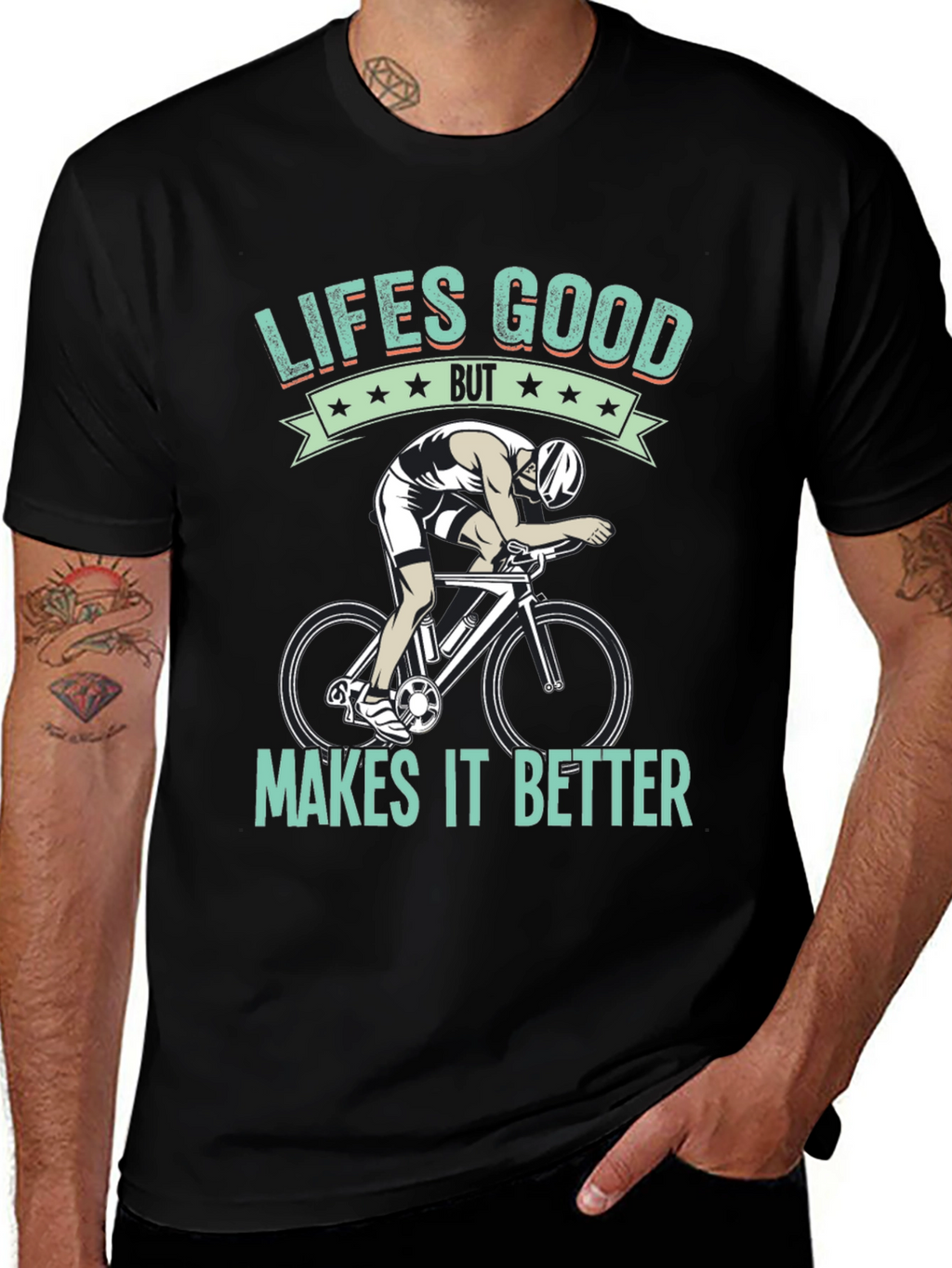 Lifes Good Cycling T-Shirt - Makes It Better!