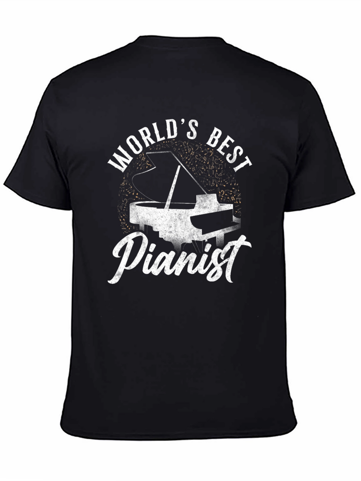 Worlds Best Pianist Black T-Shirt