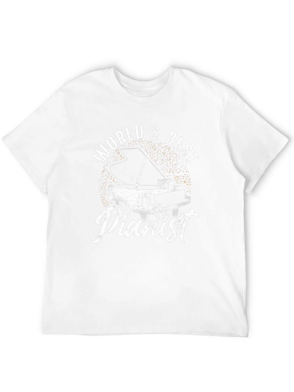 Worlds Best Pianist Black T-Shirt