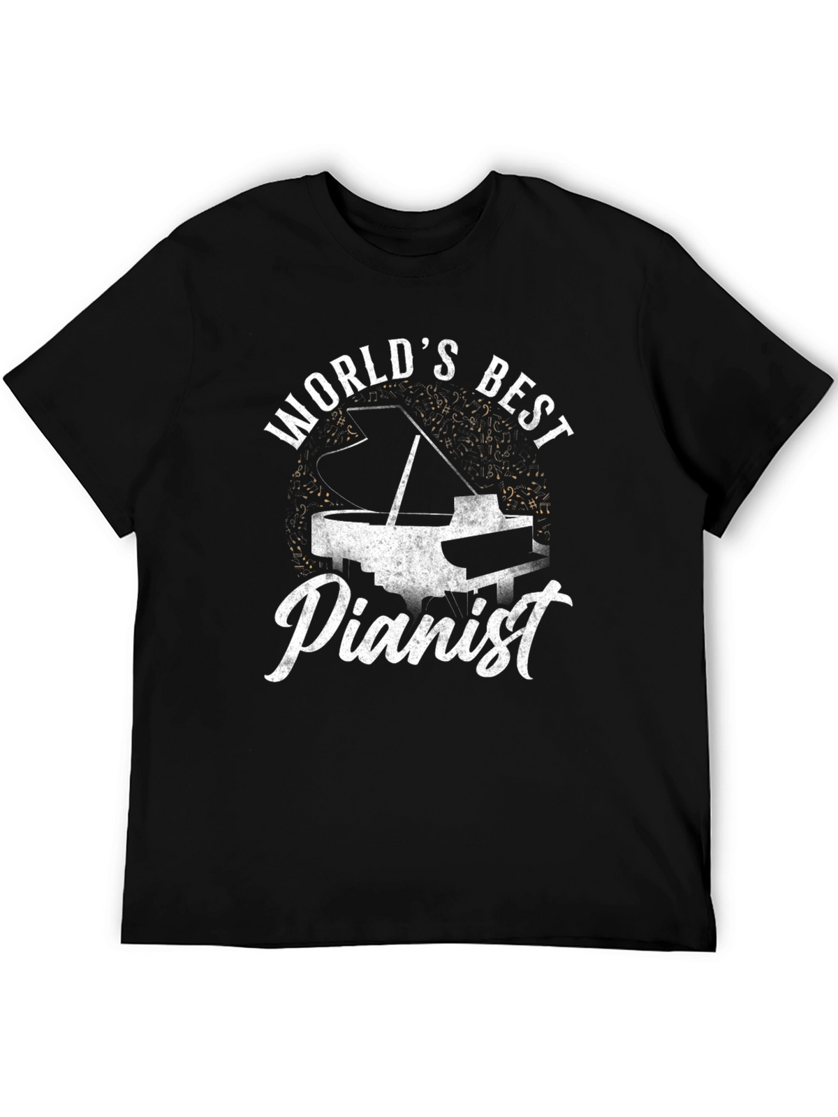 Worlds Best Pianist Black T-Shirt