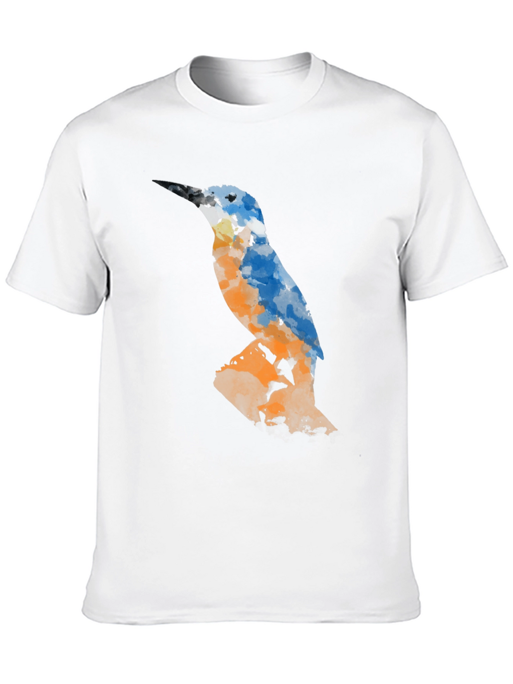 Abstract Bird Graphic Tee - Mens Black T-Shirt