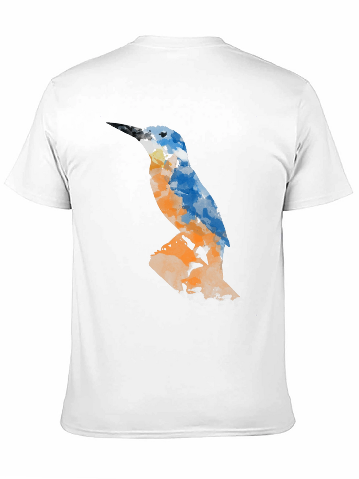 Abstract Bird Graphic Tee - Mens Black T-Shirt