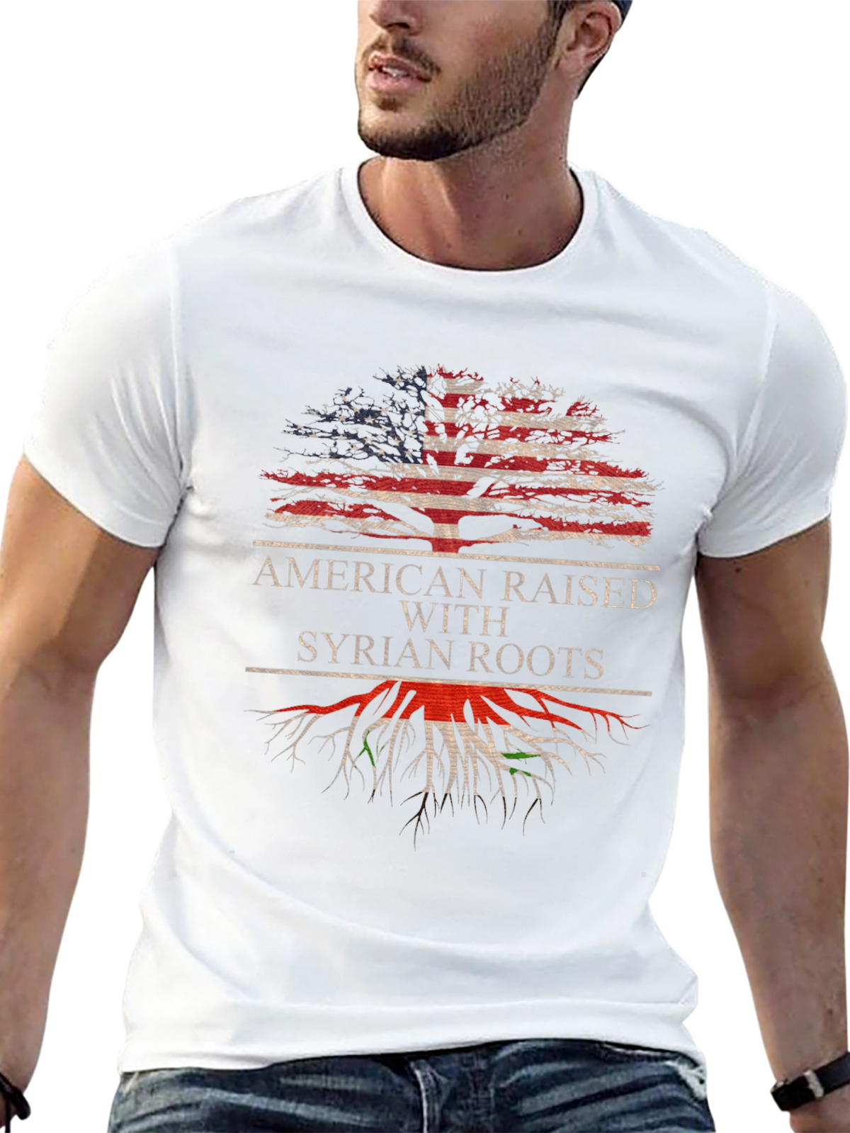 American Raised Syrian Roots T-Shirt
