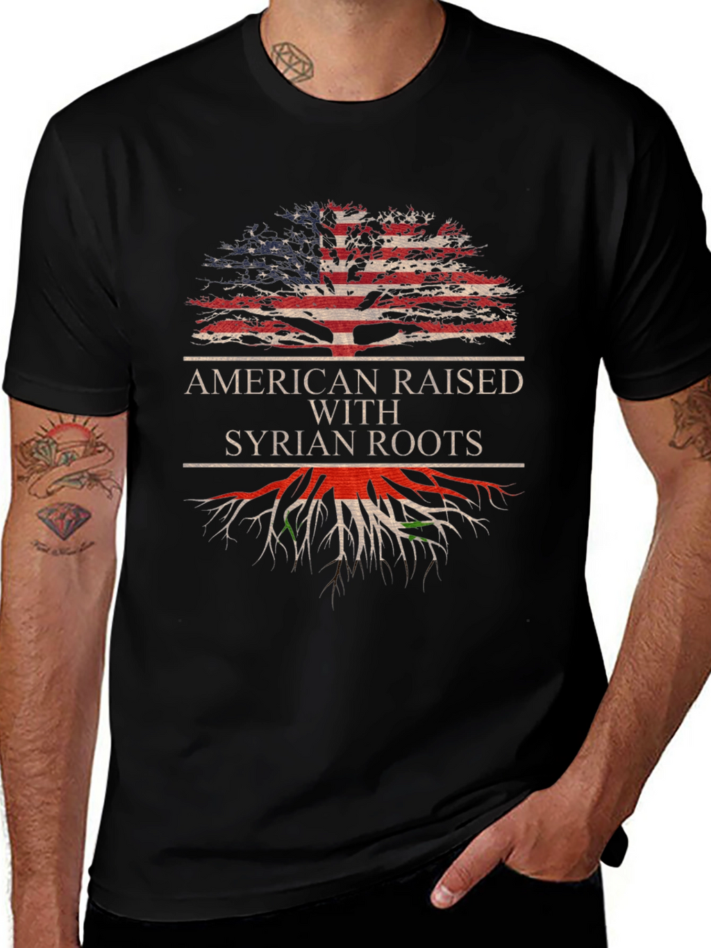 American Raised Syrian Roots T-Shirt