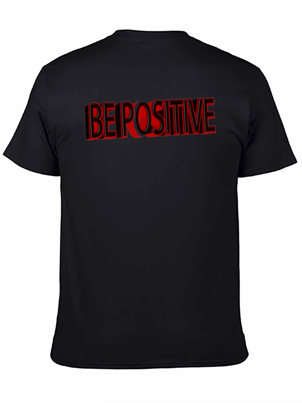 Be Positive Graphic T-Shirt - Black