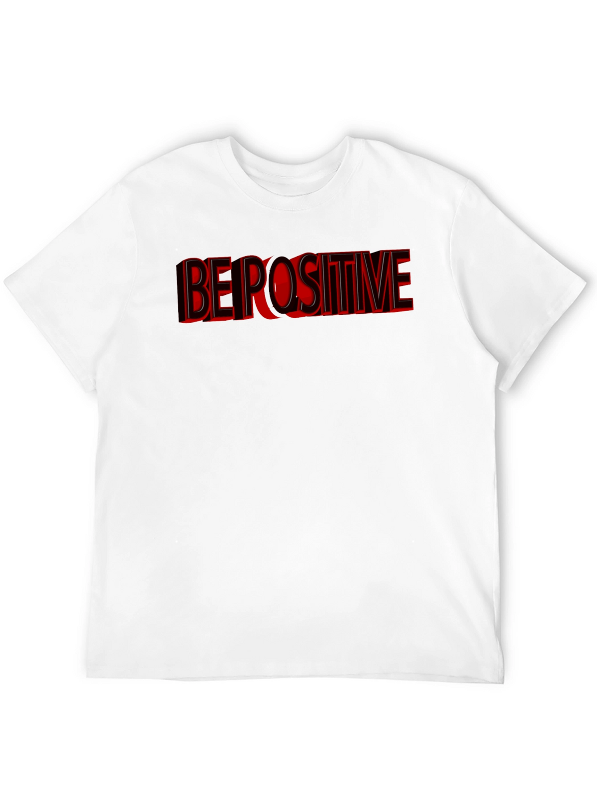 Be Positive Graphic T-Shirt - Black