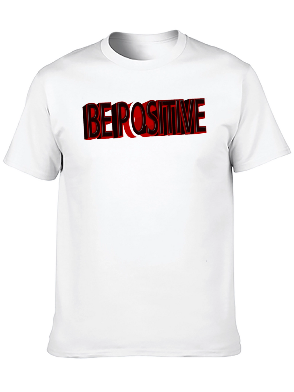 Be Positive Graphic T-Shirt - Black
