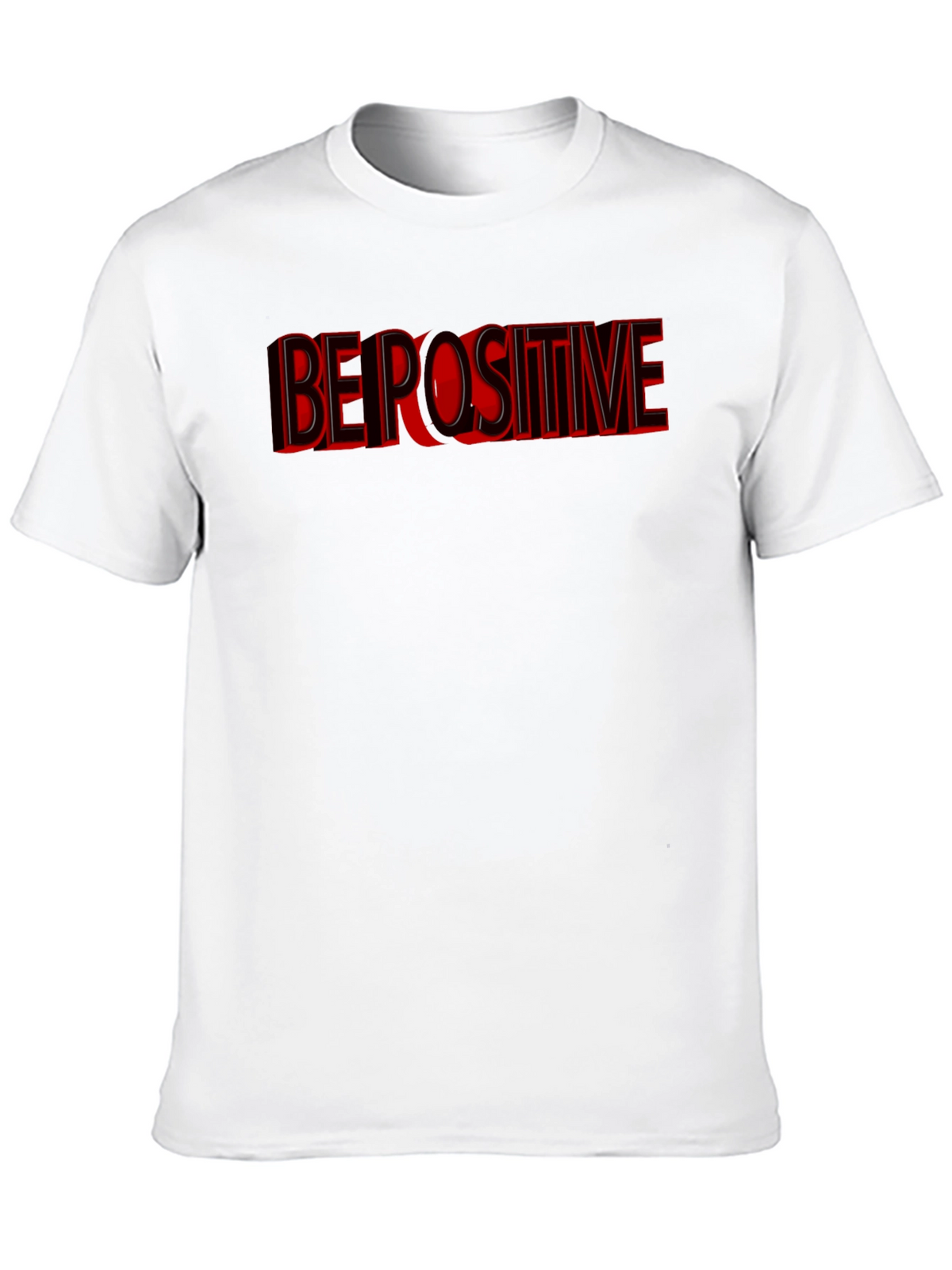 Be Positive Graphic T-Shirt - Black