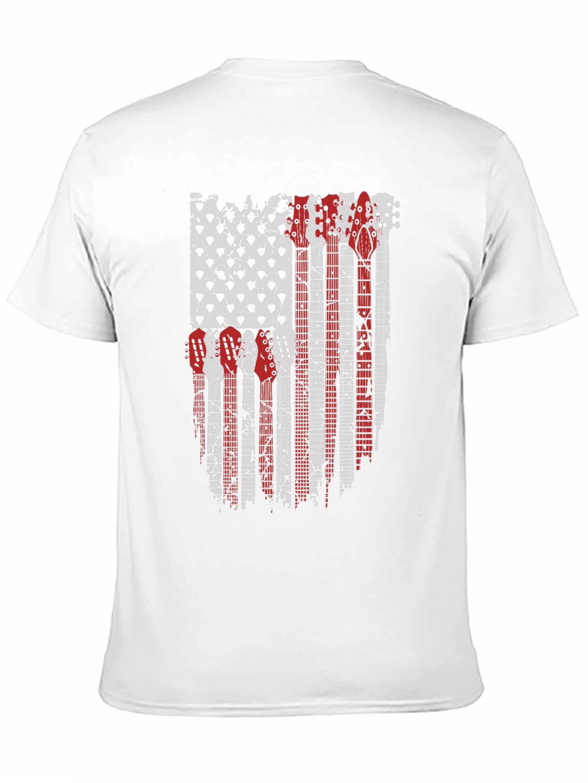 Guitar American Flag Graphic T-Shirt