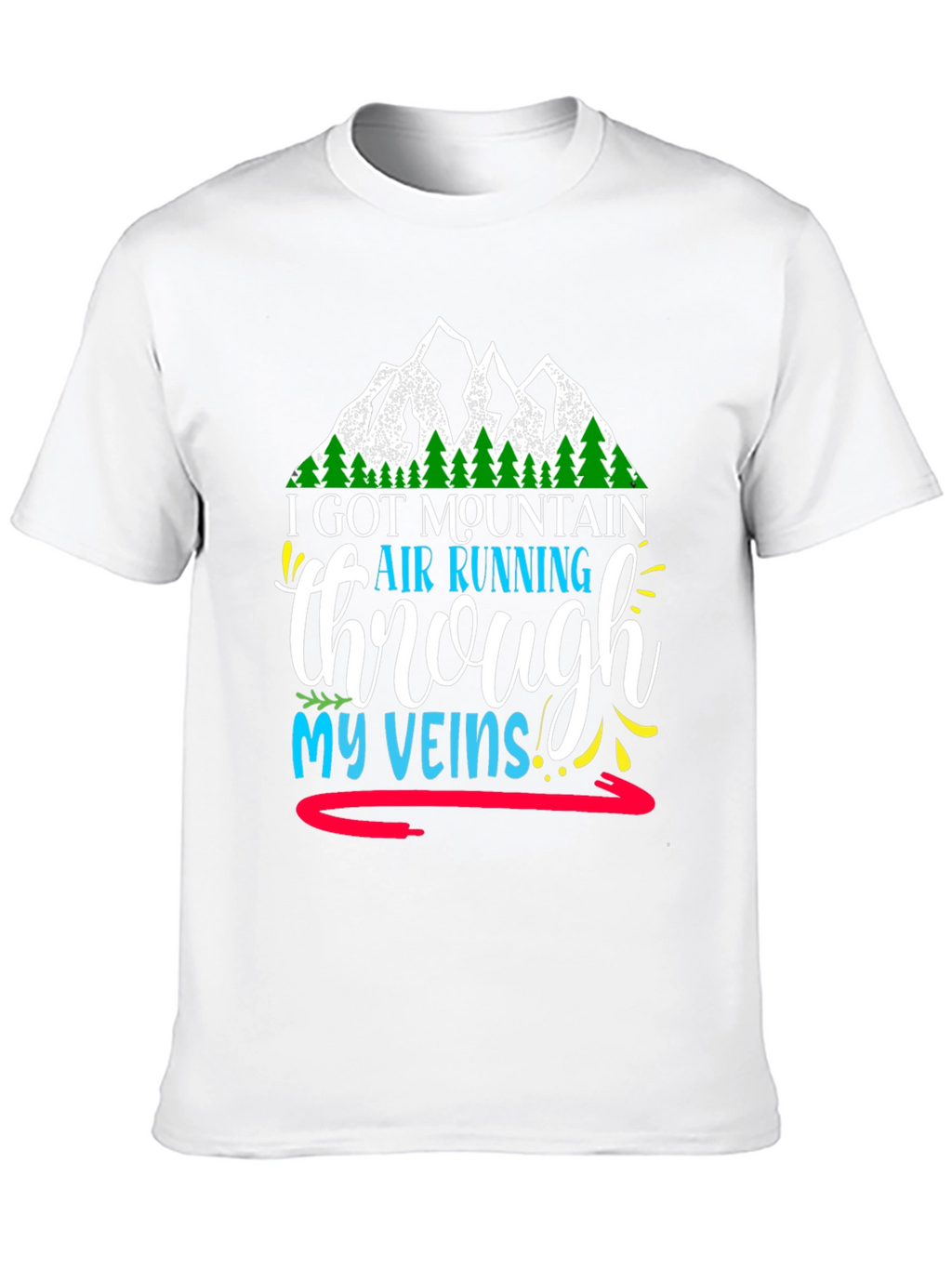 Mountain Air Running Through My Veins Graphic Tee