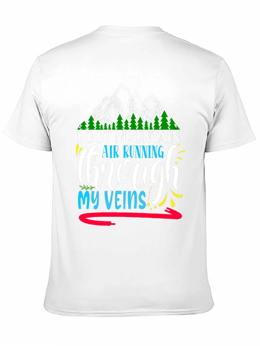 Mountain Air Running Through My Veins Graphic Tee