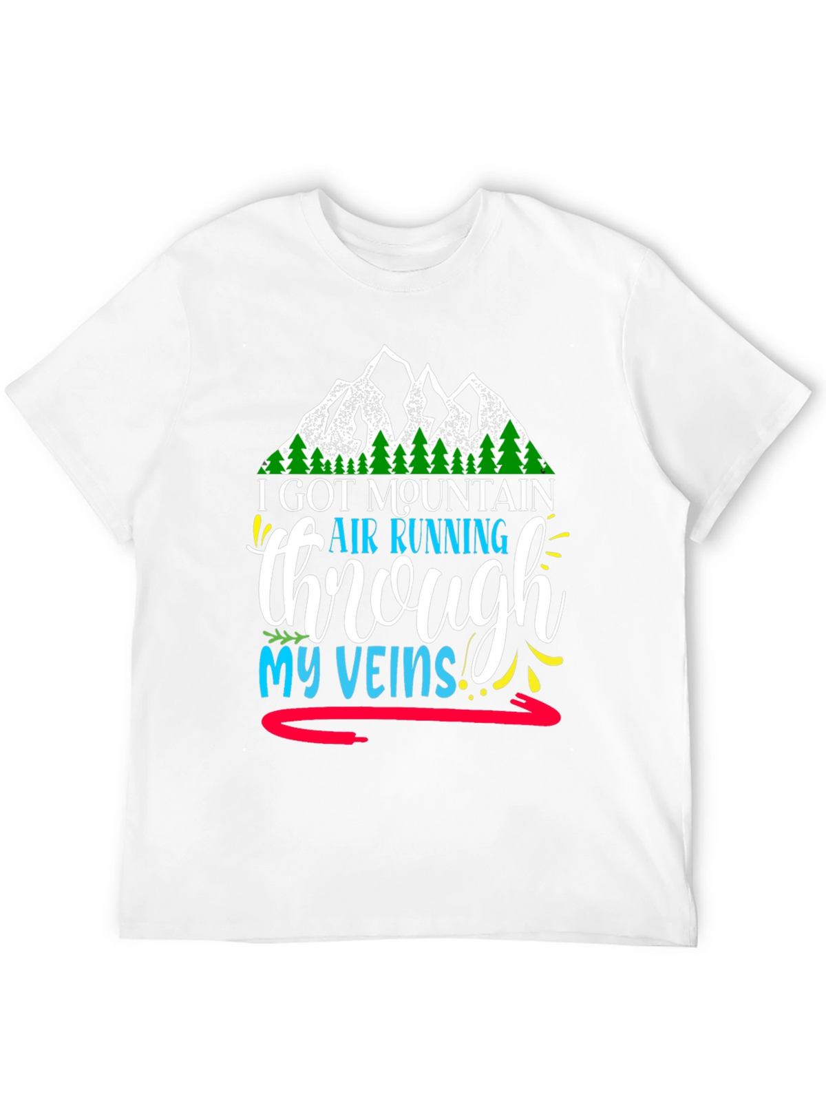 Mountain Air Running Through My Veins Graphic Tee