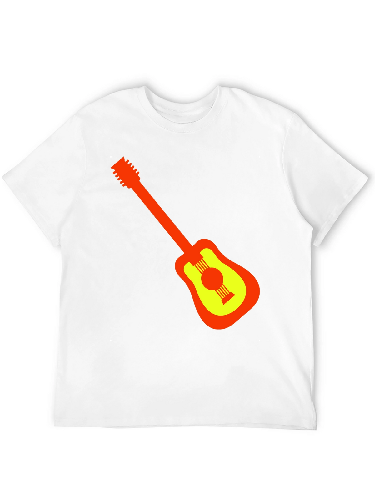 Guitar Graphic Black T-Shirt - Stylish Music Lover Tee