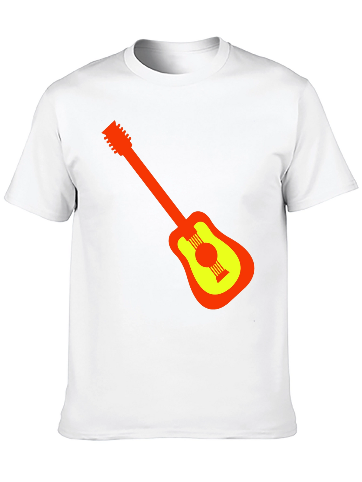 Guitar Graphic Black T-Shirt - Stylish Music Lover Tee