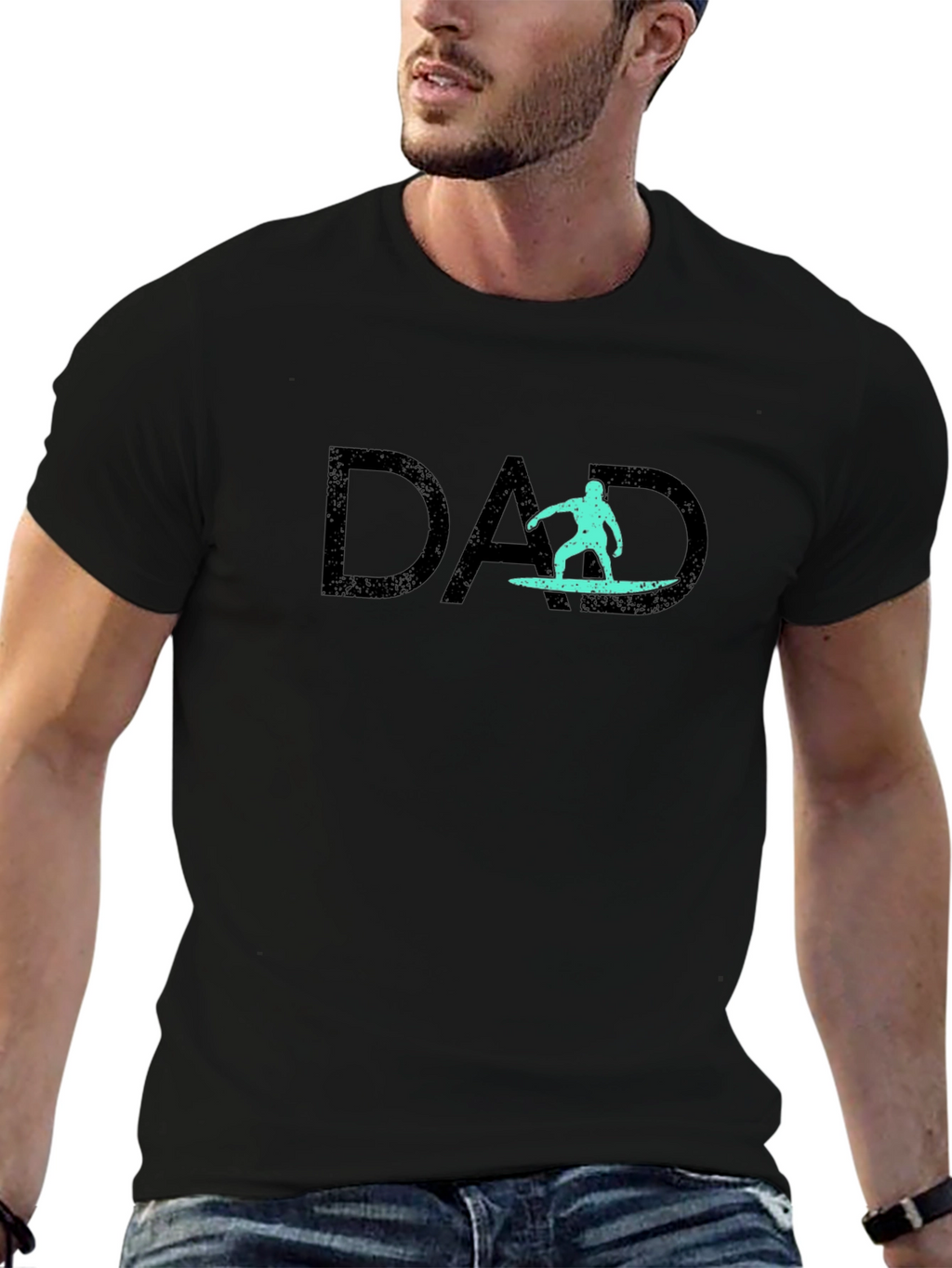 Surfing Dad Graphic T-Shirt