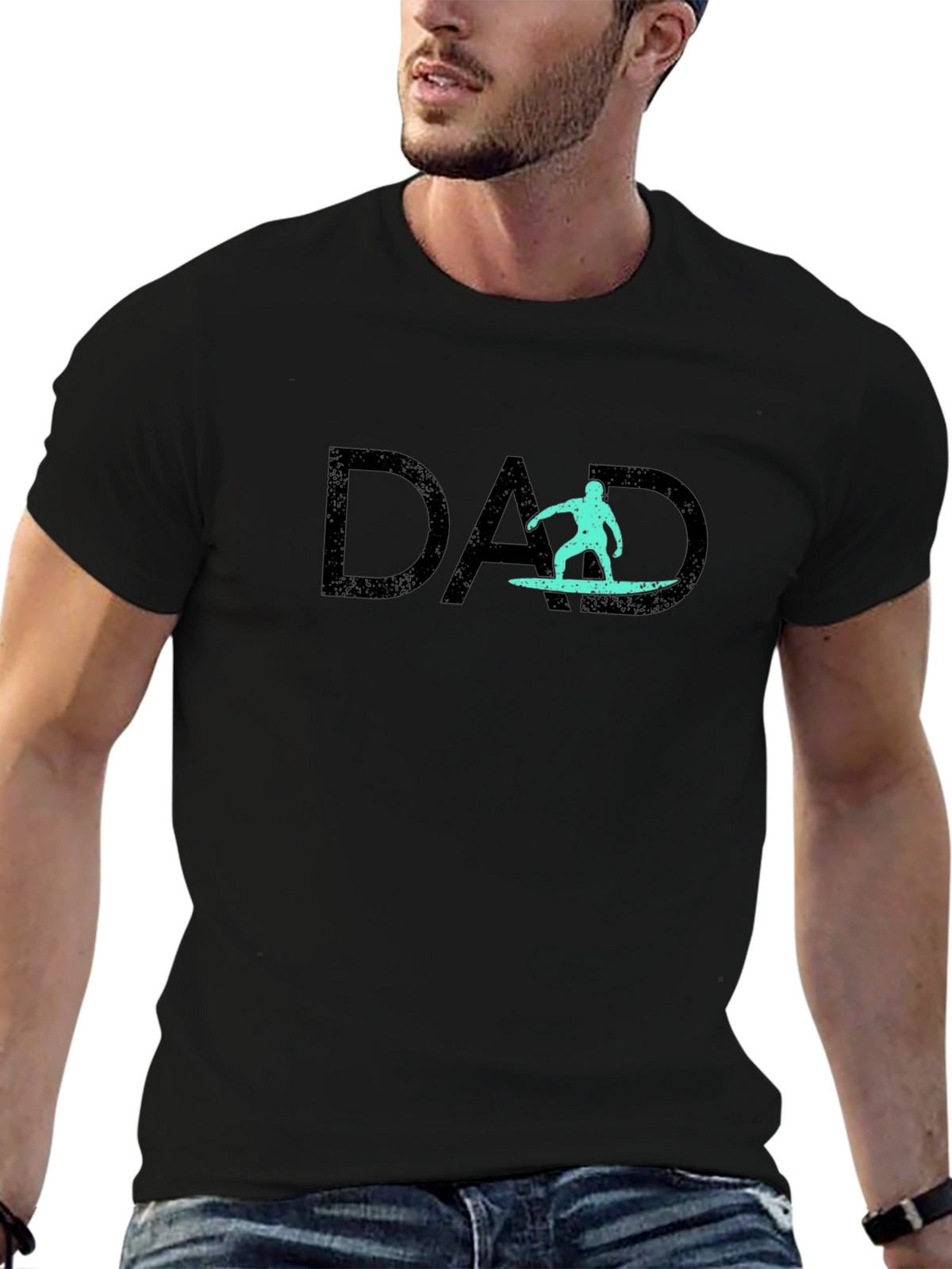 Surfing Dad Graphic T-Shirt