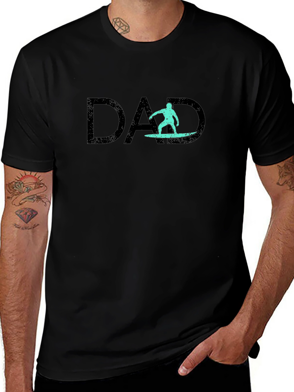 Surfing Dad Graphic T-Shirt