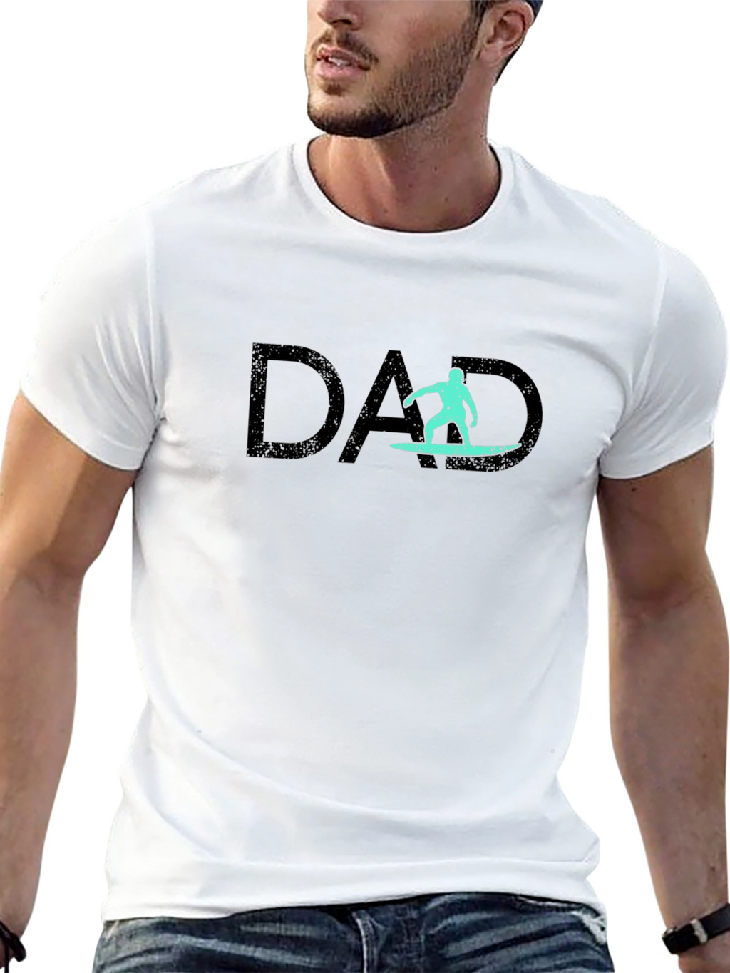 Surfing Dad Graphic T-Shirt