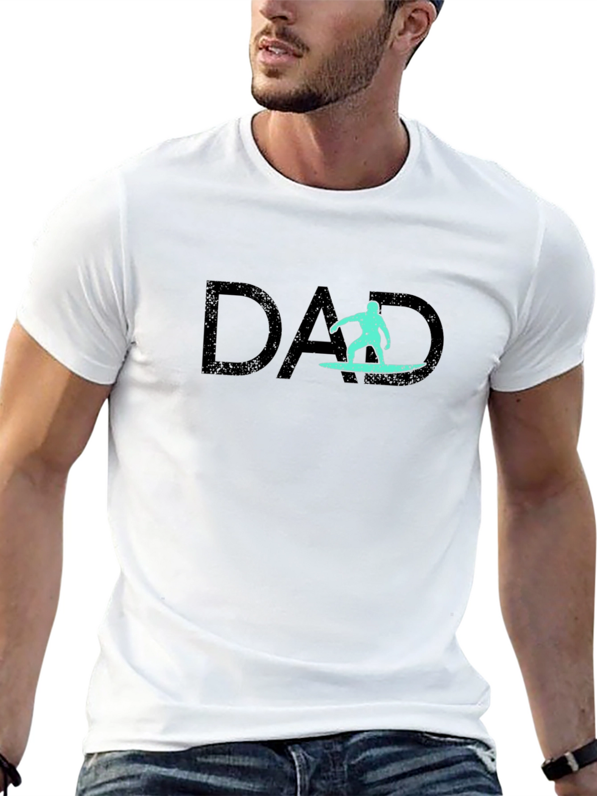 Surfing Dad Graphic T-Shirt