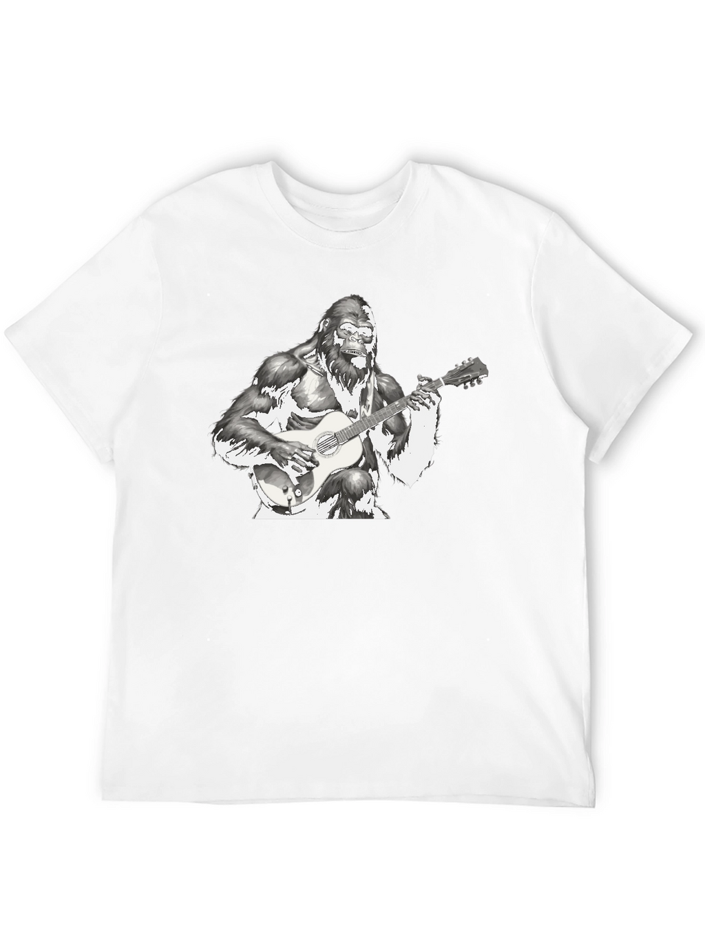 Gorilla Guitarist T-Shirt - Cool Graphic Tee