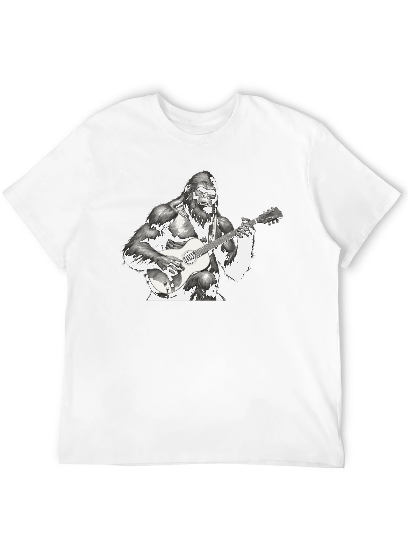 Gorilla Guitarist T-Shirt - Cool Graphic Tee
