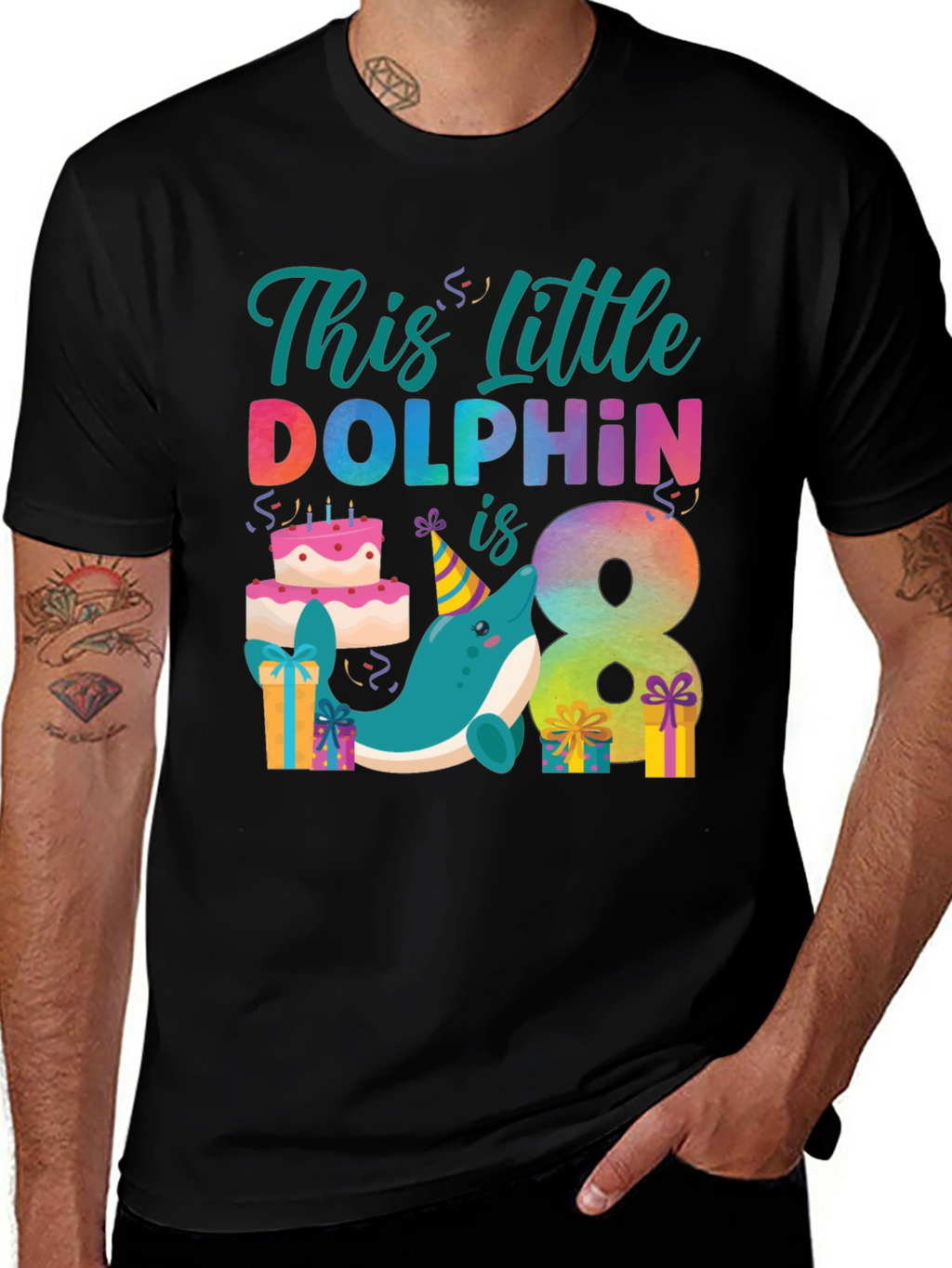 Dolphin 8th Birthday T-Shirt
