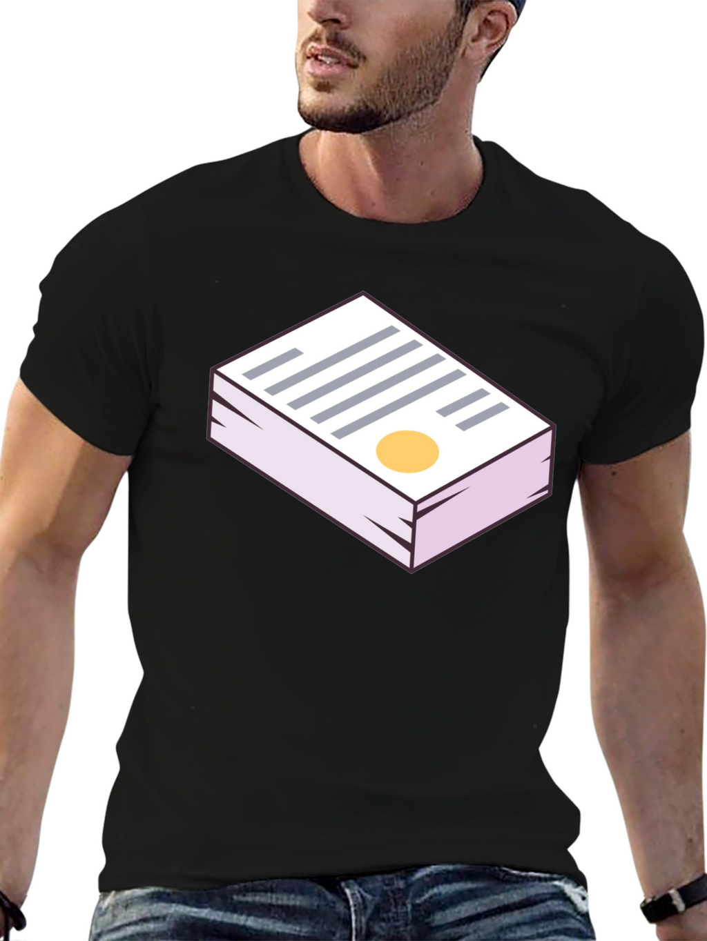 Statement Graphic Tee - Black Casual Shirt