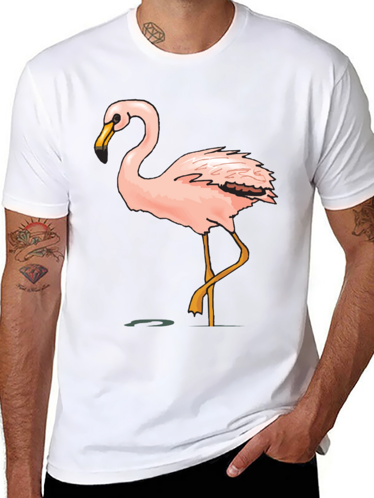 Black Flamingo Graphic Tee