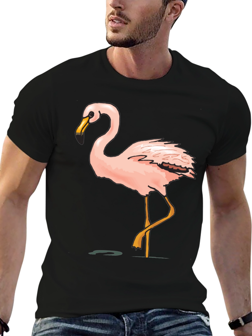 Black Flamingo Graphic Tee
