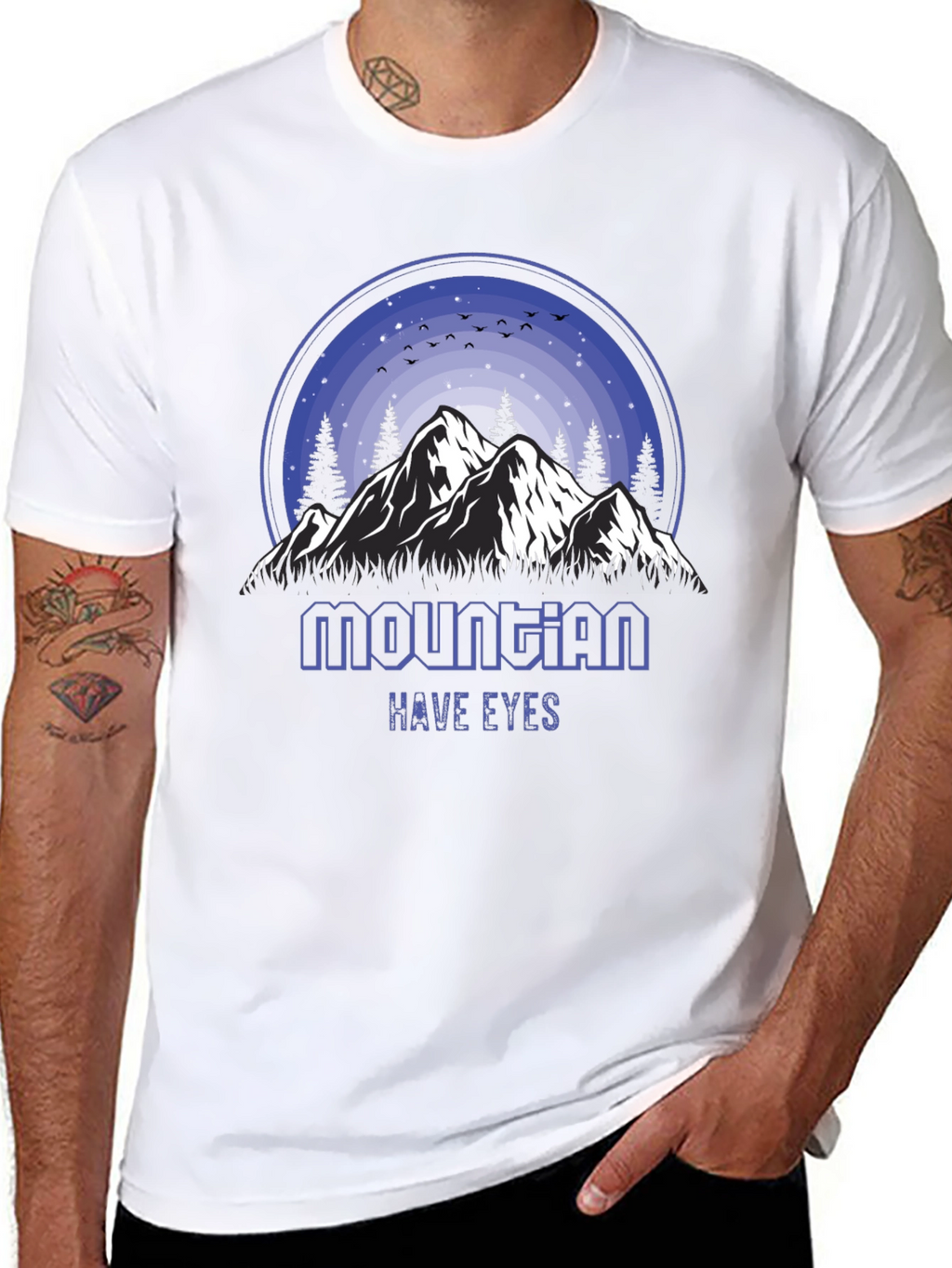 Mountain Have Eyes Graphic Tee - Nature Inspired