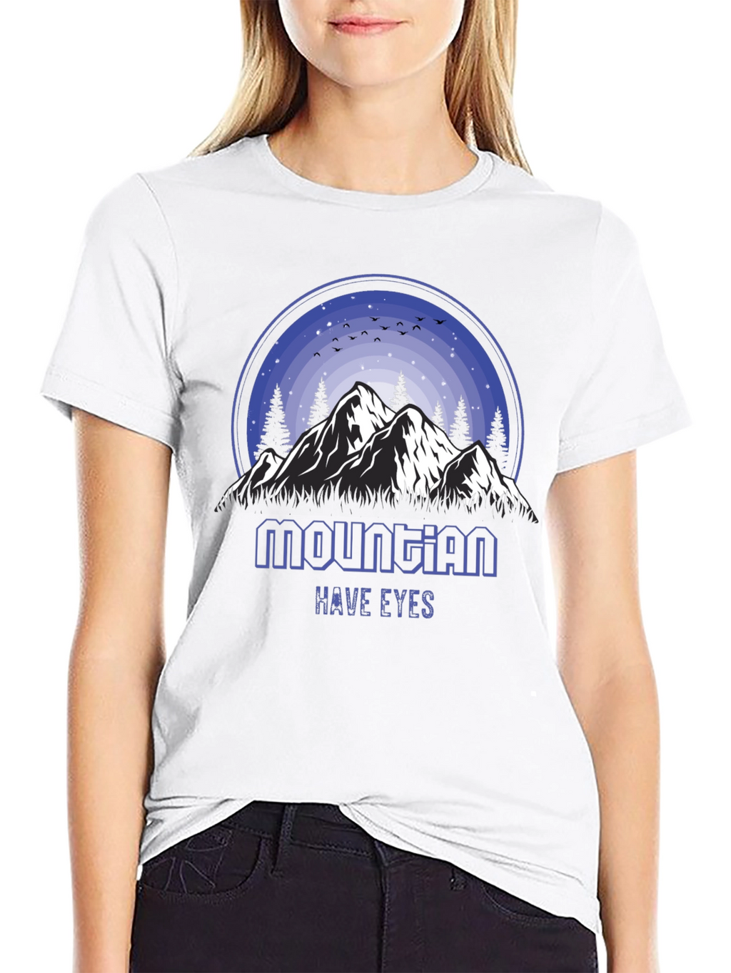 Mountain Have Eyes Graphic Tee - Nature Inspired