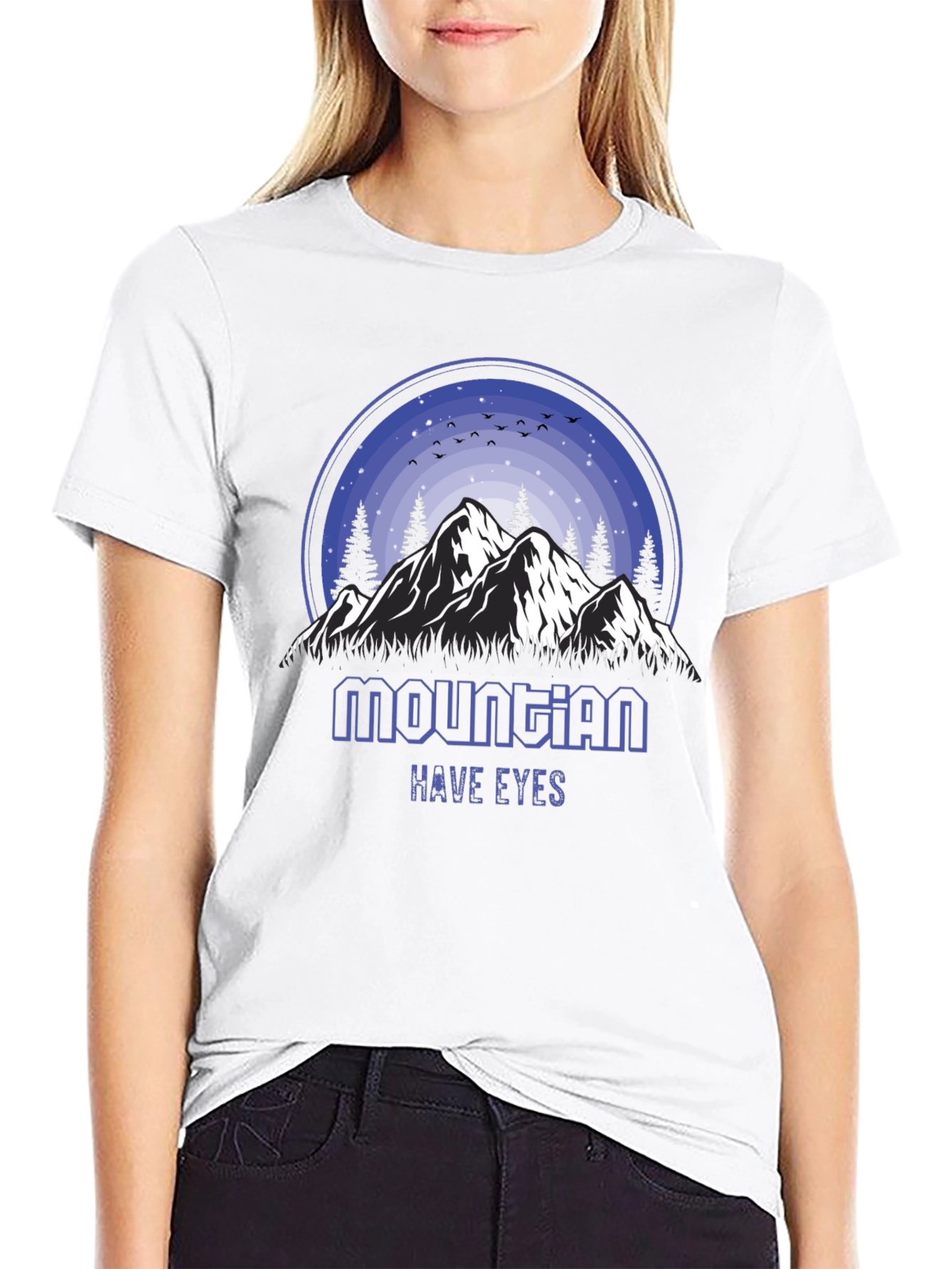 Mountain Have Eyes Graphic Tee - Nature Inspired