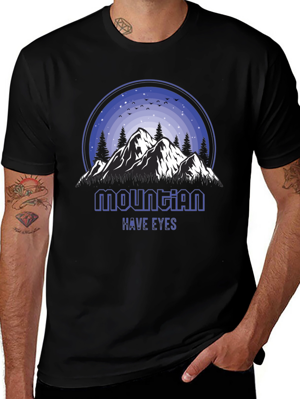 Mountain Have Eyes Graphic Tee - Nature Inspired
