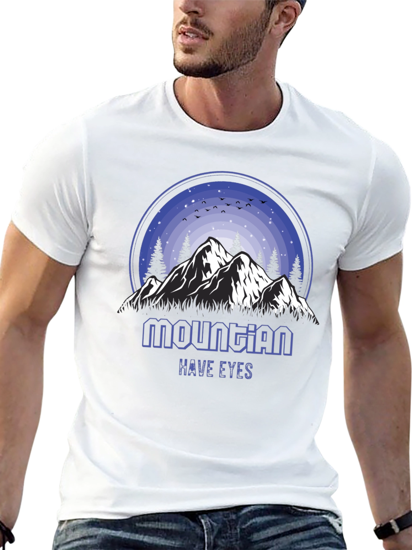 Mountain Have Eyes Graphic Tee - Nature Inspired