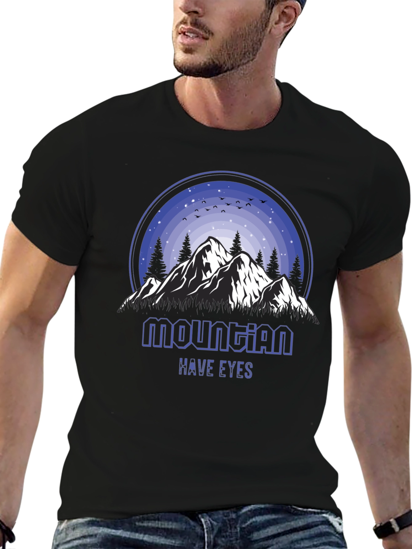 Mountain Have Eyes Graphic Tee - Nature Inspired