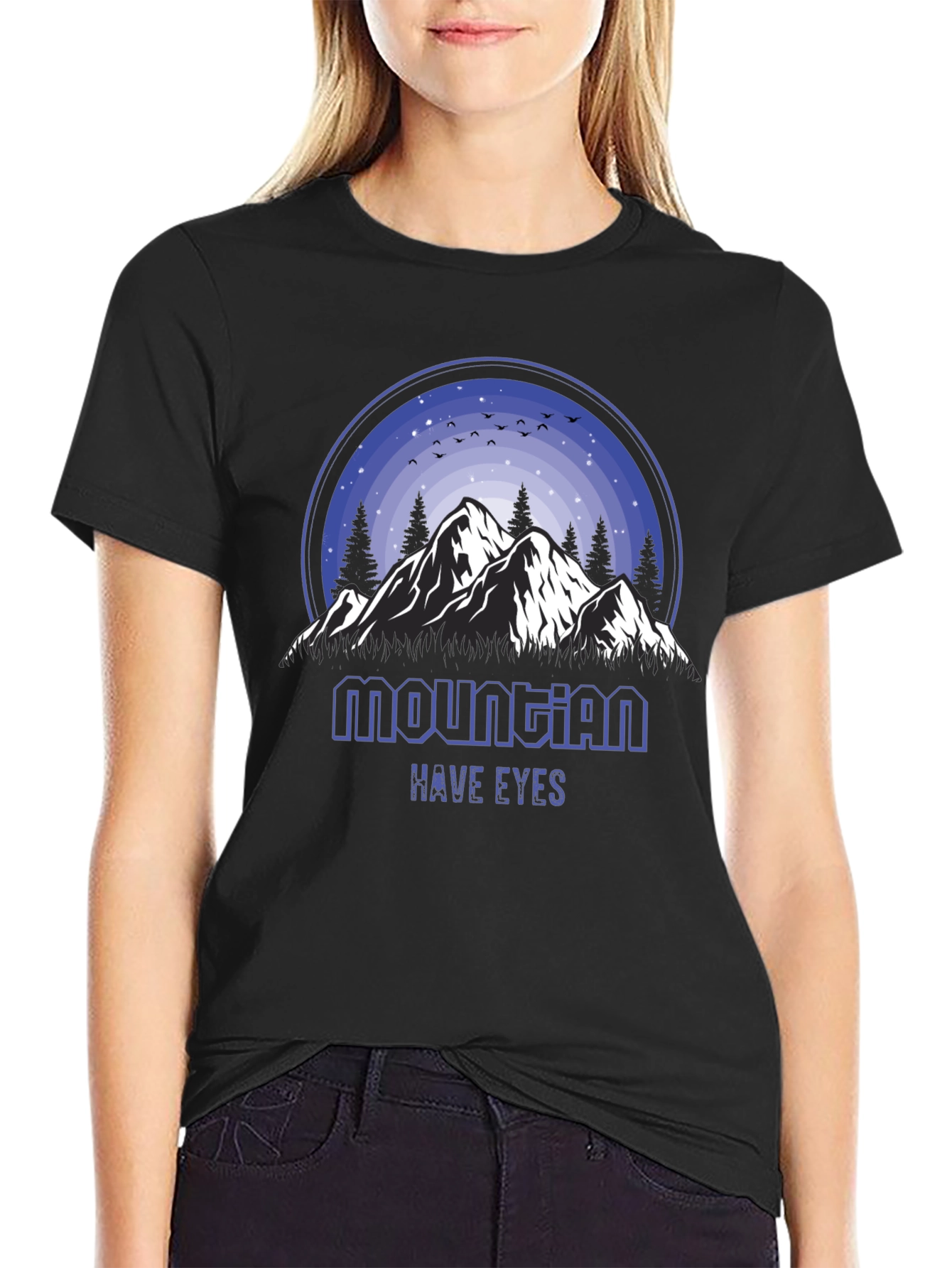 Mountain Have Eyes Graphic Tee - Nature Inspired