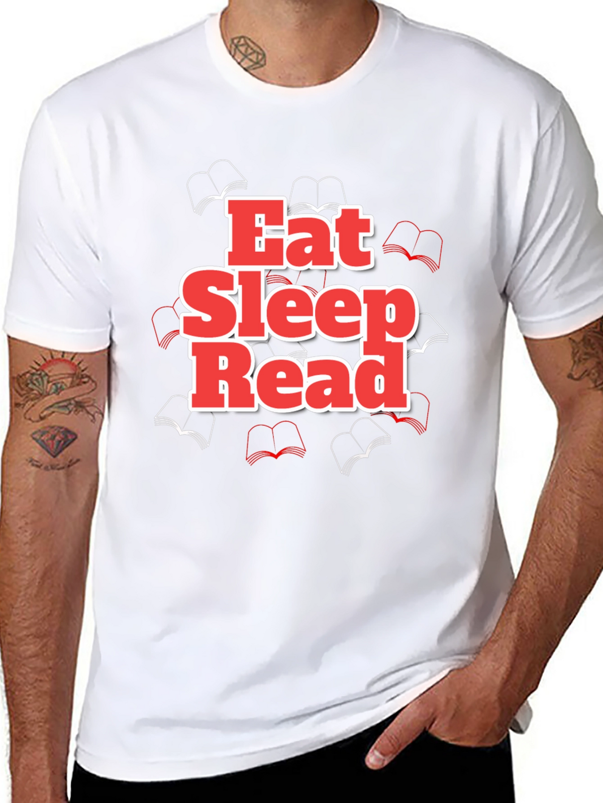 Eat Sleep Read Graphic Tee